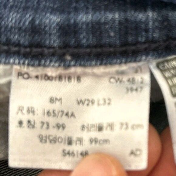 🔥🔥Levi's Mid Rise Straight Leg Jeans Women's 8 Medium Dark Wash W29 L32 - Picture 4 of 10